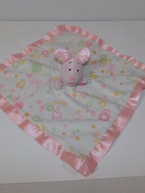 Disney Winnie the Pooh Piglet Pink Pig Security blanket Baby Lovey nunu Soother
